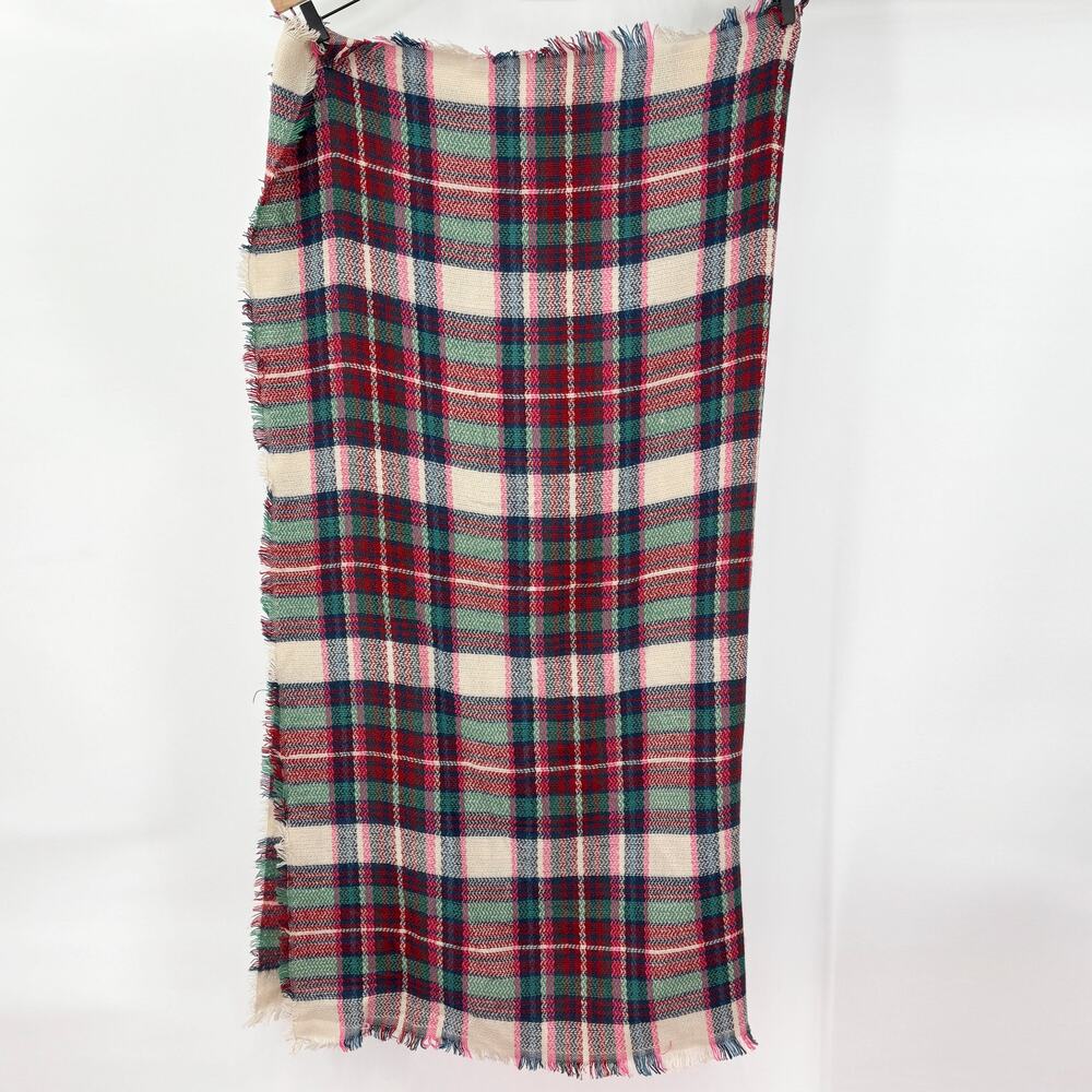 Lot 6 Women's Scarves Knit Infinity Plaid Buffalo Check Blanket Wrap Winter - Picture 2 of 14